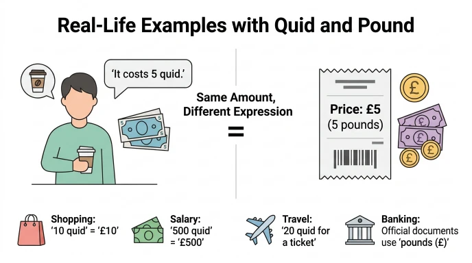 Real-Life Examples with Quid and Pound