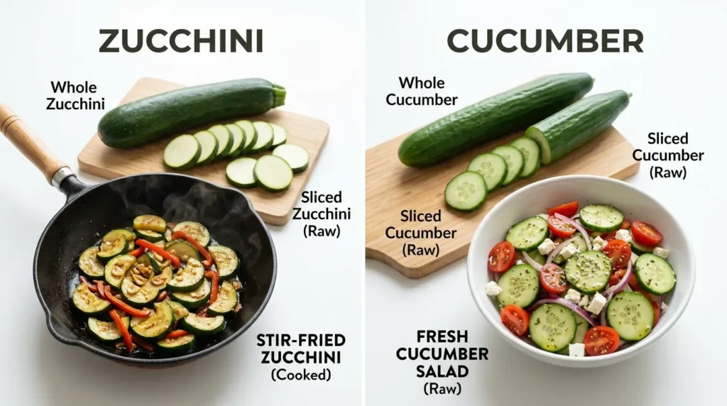 Real-Life Examples with Zucchini and Cucumber