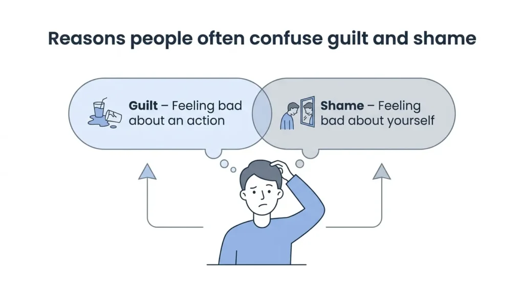 Why People Get Confused Between Guilt and Shame