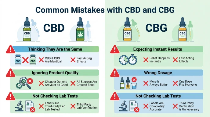 Common Mistakes with CBD and CBG