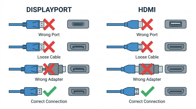 Common Mistakes with DisplayPort and HDMI