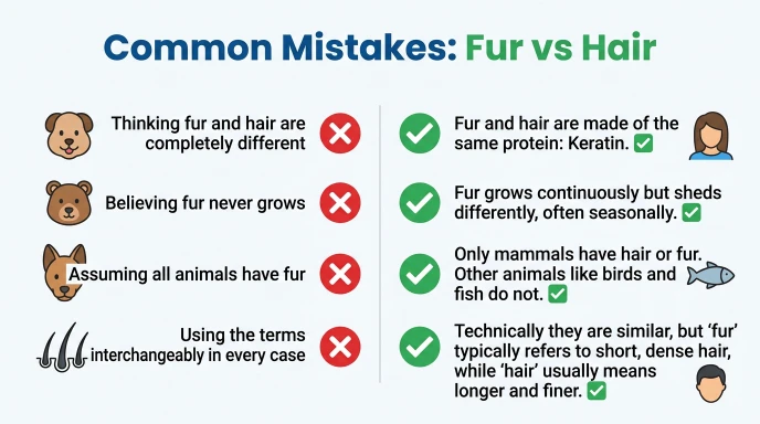Common Mistakes With Fur and Hair