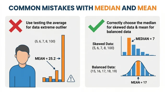Common Mistakes with Median and Mean