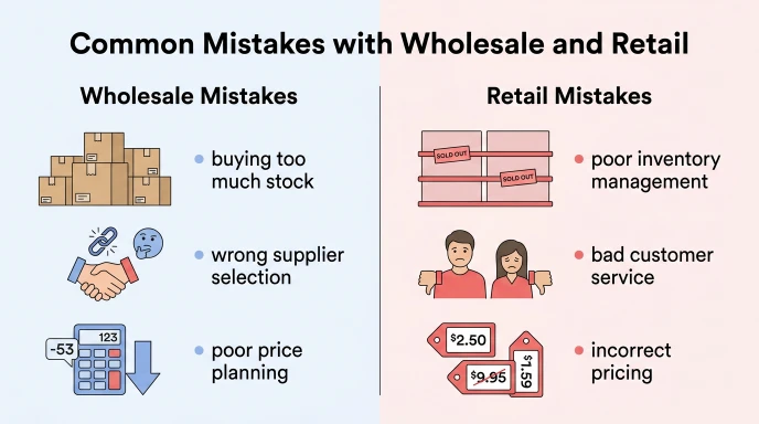 Common Mistakes with Wholesale and Retail