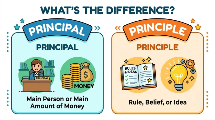 difference between principal and principle