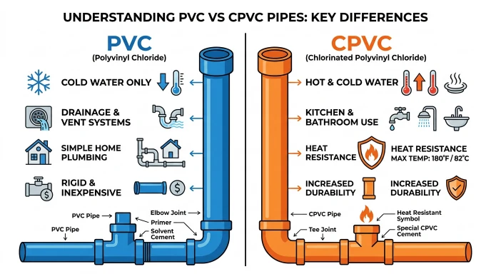 difference between pvc and cpvc