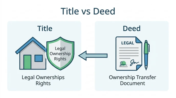 difference between title and deed