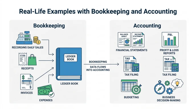 Real-Life Examples with Bookkeeping and Accounting