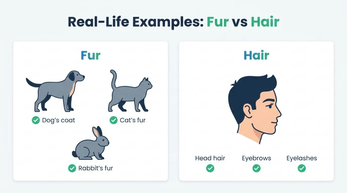 Real Life Examples With Fur and Hair