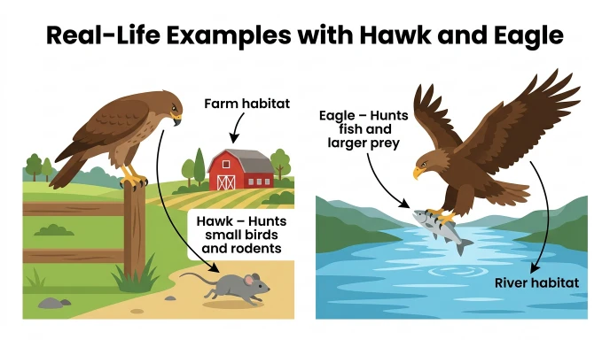 Real-Life Examples with Hawk and Eagle