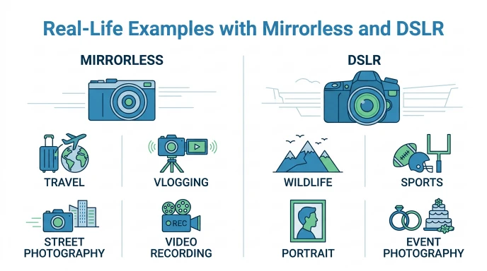 Real-Life Examples with Mirrorless and DSLR