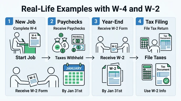 Real-Life Examples with W-4 and W-2