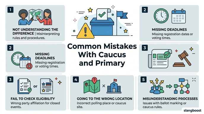Common Mistakes With Caucus and Primary
