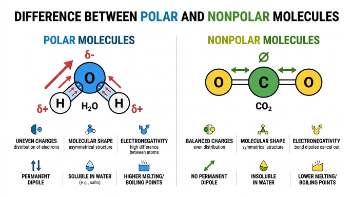 Difference Between Polar and Nonpolar