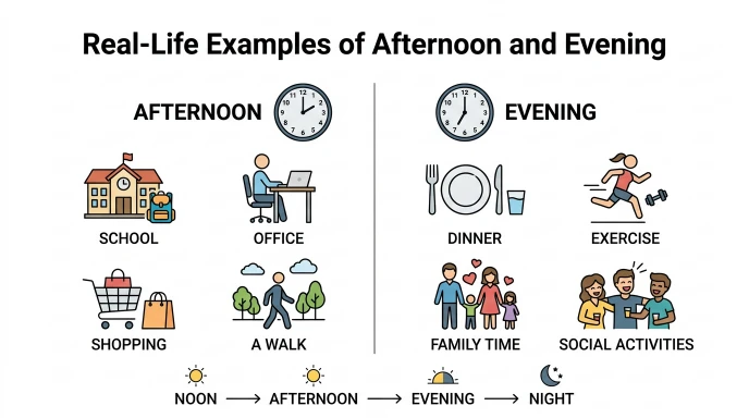 Real-Life Examples of Afternoon and Evening