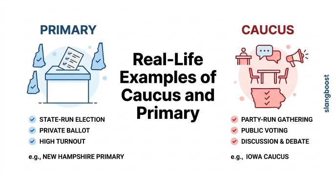 Real-Life Examples of Caucus and Primary