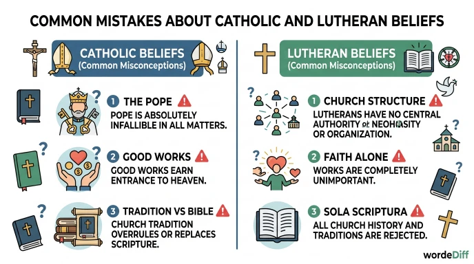 Common Mistakes About Catholic and Lutheran Beliefs