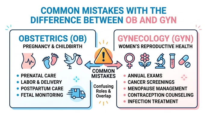 Common Mistakes With the Difference Between OB and GYN