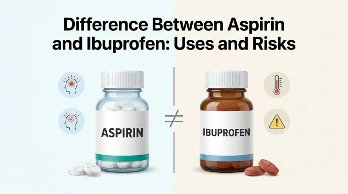 difference between aspirin and ibuprofen