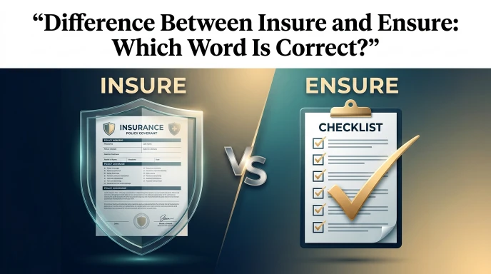 Difference Between Insure and Ensure