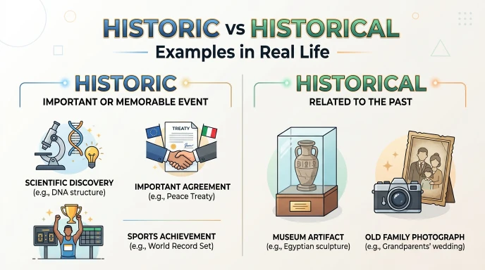 Historic vs Historical Examples in Real Life