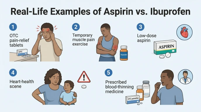 Real-Life Examples of Aspirin vs. Ibuprofen