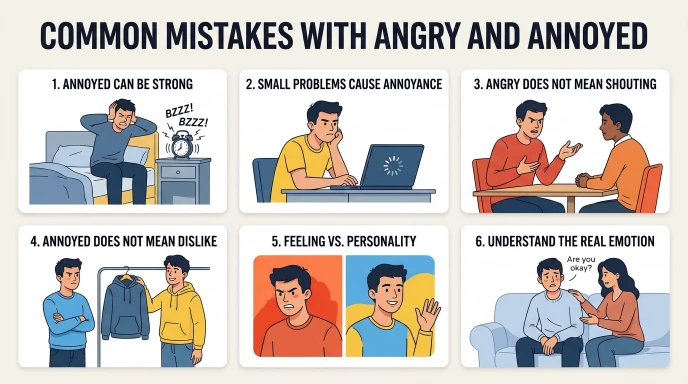 Common Mistakes With Angry and Annoyed