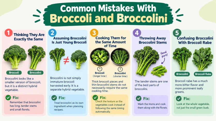 Common Mistakes With Broccoli and Broccolini