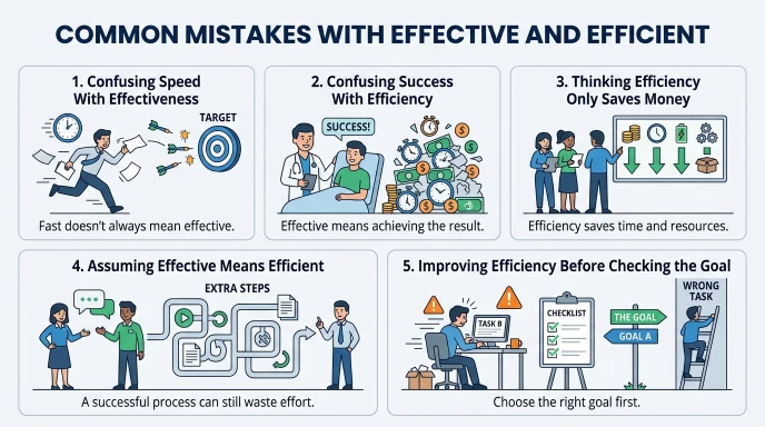 Common Mistakes With Effective and Efficient