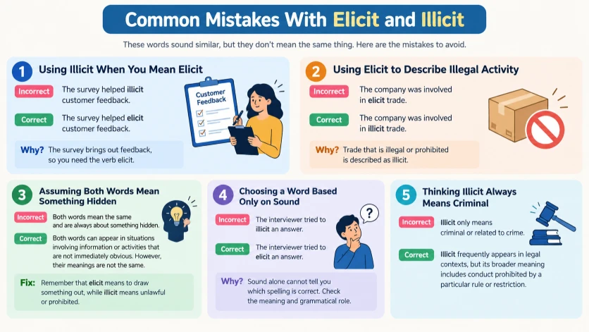Common Mistakes With Elicit and Illicit