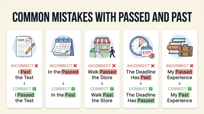 Common Mistakes With Passed and Past