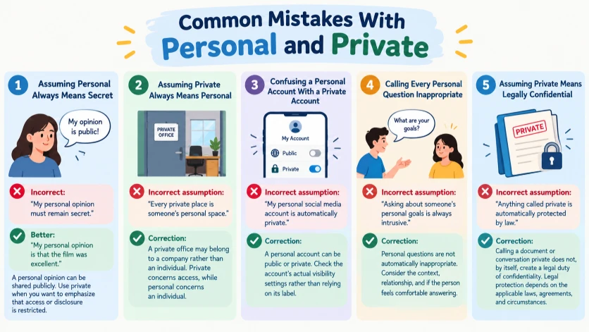 Common Mistakes With Personal and Private
