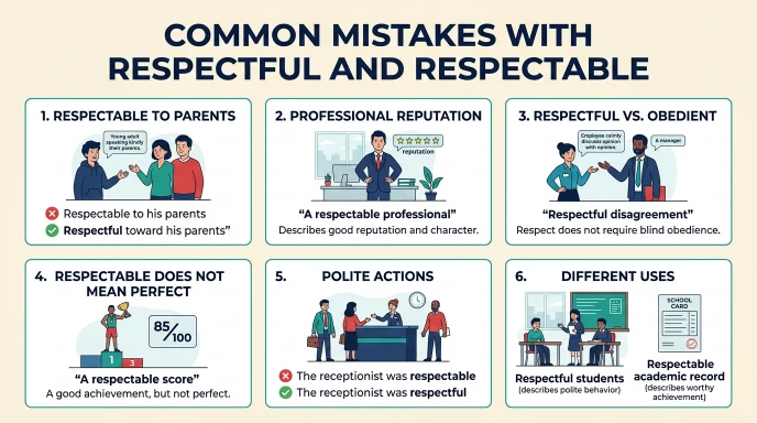 Common Mistakes With Respectful and Respectable