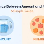 difference between amount and number