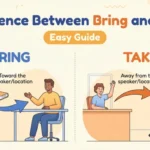 difference between bring and take