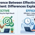difference between effective and efficient