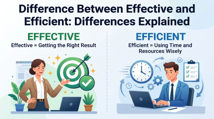difference between effective and efficient
