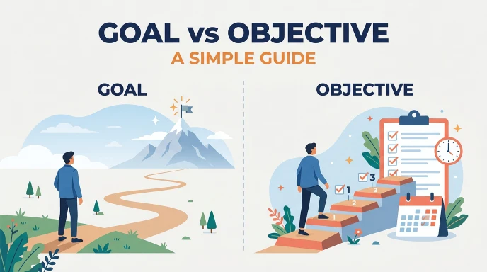 difference between goal and objective