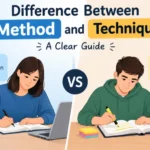 difference between method and technique