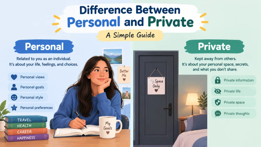 difference between personal and private
