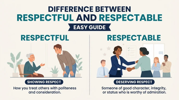 difference between respectful and respectable