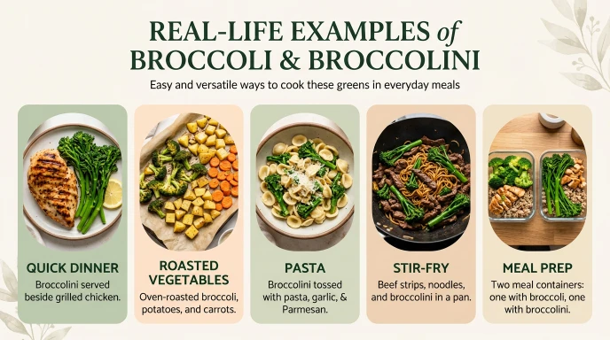 Real-Life Examples of Broccoli and Broccolini