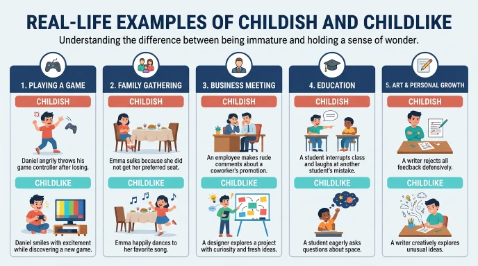 Real-Life Examples of Childish and Childlike