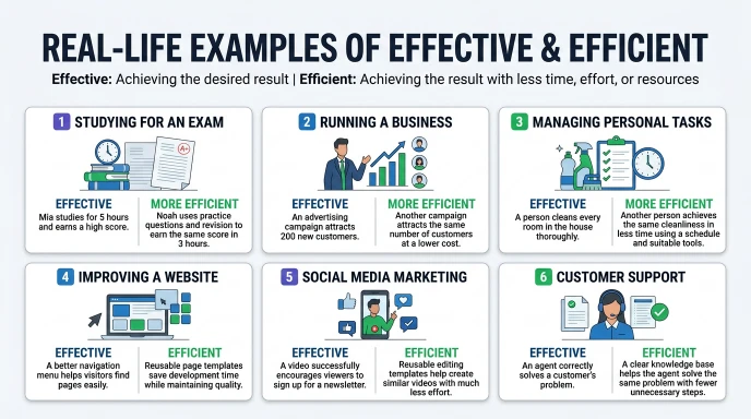 Real-Life Examples of Effective and Efficient