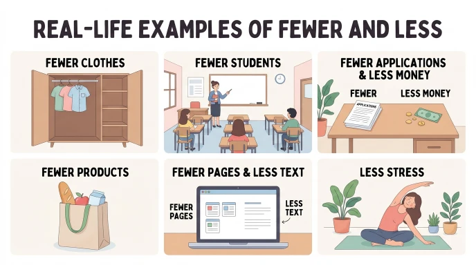 Real-Life Examples of Fewer and Less