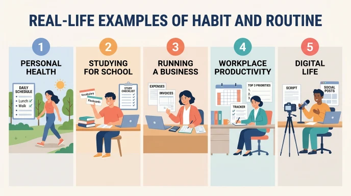 Real-Life Examples of Habit and Routine