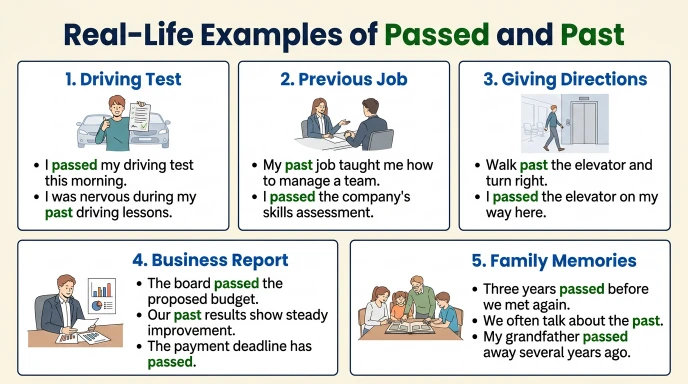 Real-Life Examples of Passed and Past