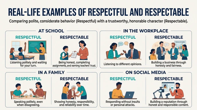 Real-Life Examples of Respectful and Respectable