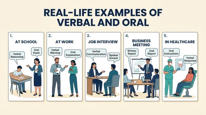 Real-Life Examples of the Difference Between Verbal and Oral